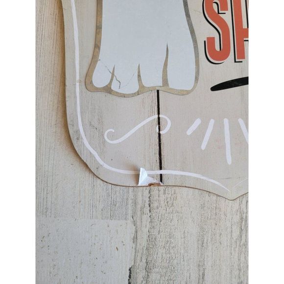 Halloween sign I'm too old for this sheet ghost funny humor wall decor - Picture 2 of 8